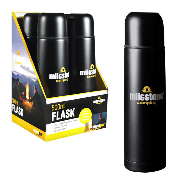 Flacon en acier inoxydable de 500 ml - Fini noir mat