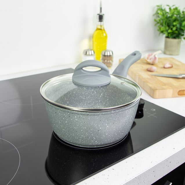 Blackmoor 20cm Sauce Pan & Lid Grey