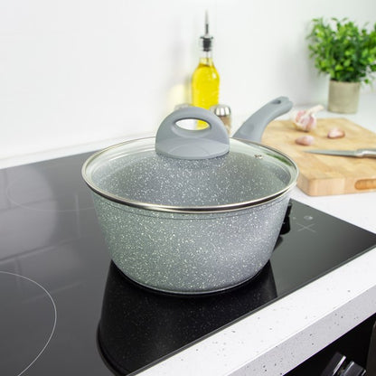 Blackmoor 18cm Sauce Pan & Lid Grey