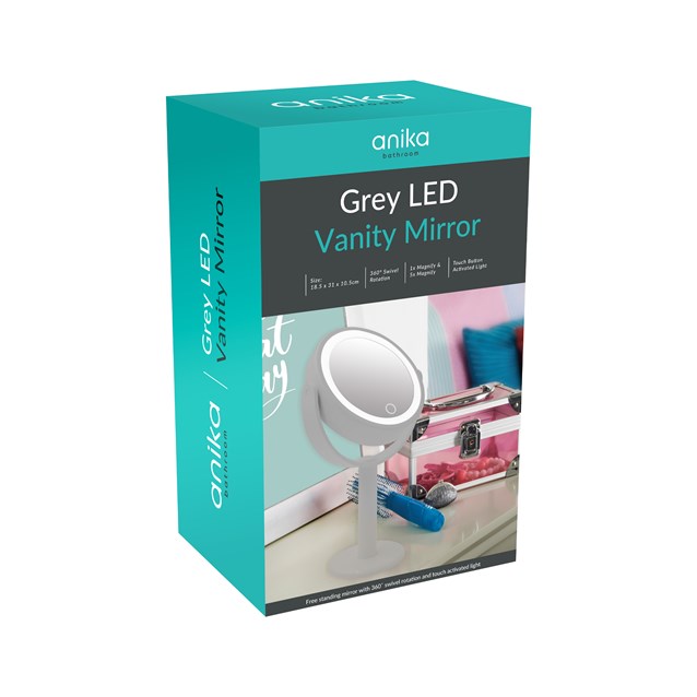 LED Vanity Mirror - Grey