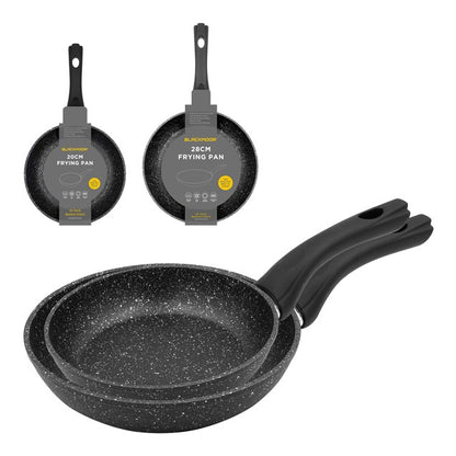 Blackmoor 2pc frying pan set black