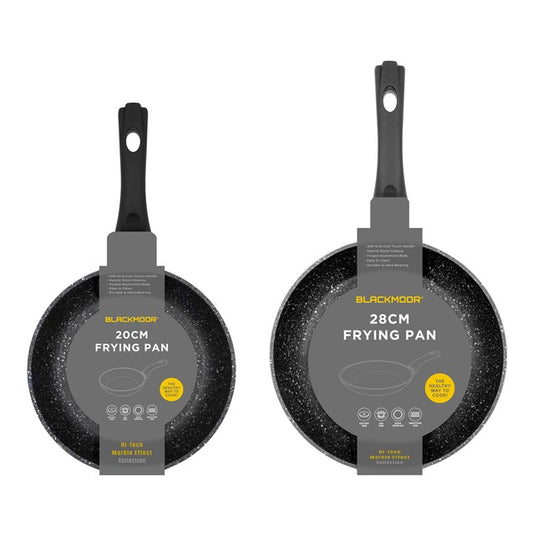 Blackmoor 2pc frying pan set black