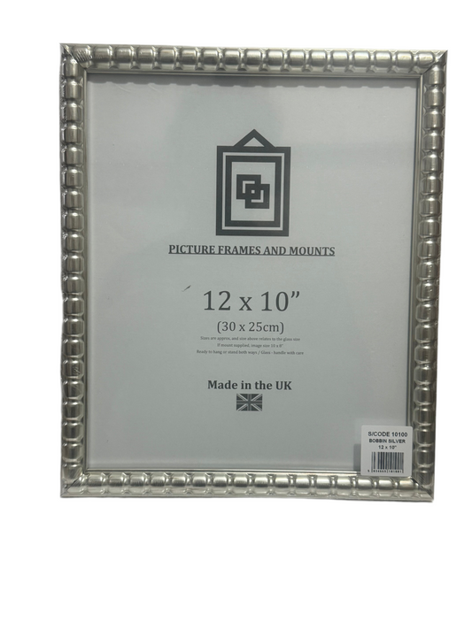 BOBBIN SILVER 12x10” (30x25cm) PICTURE FRAME