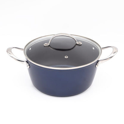 Blackmoor Blue Pro 5 24cm Casserole Pot