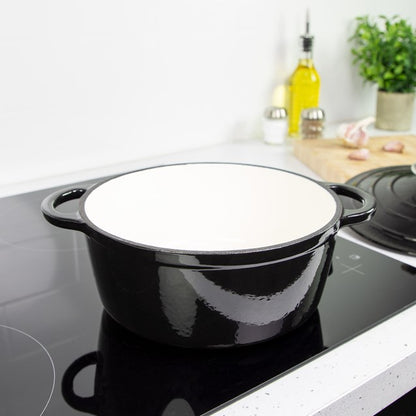 Blackmoor Cast Iron 24cm/2.5L Casserole Black