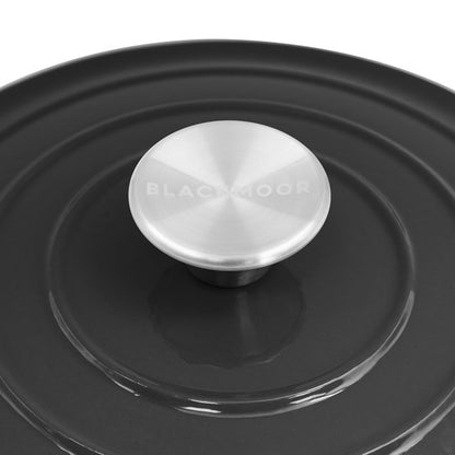 Blackmoor Cast Iron 24cm/2.5L Casserole Black