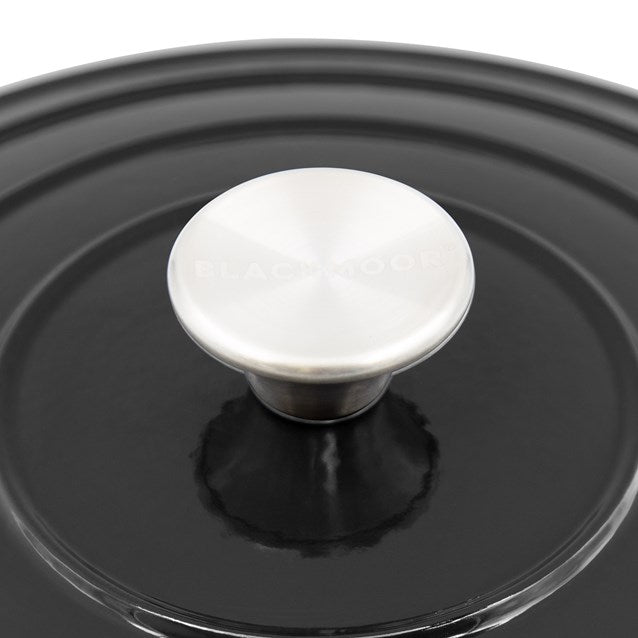 Blackmoor Cast Iron 28cm/2.5L Low Casserole Black