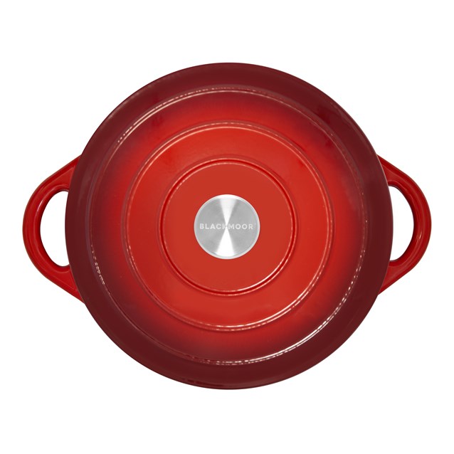 Blackmoor Cast Iron 28cm/2.5L Low Casserole Red