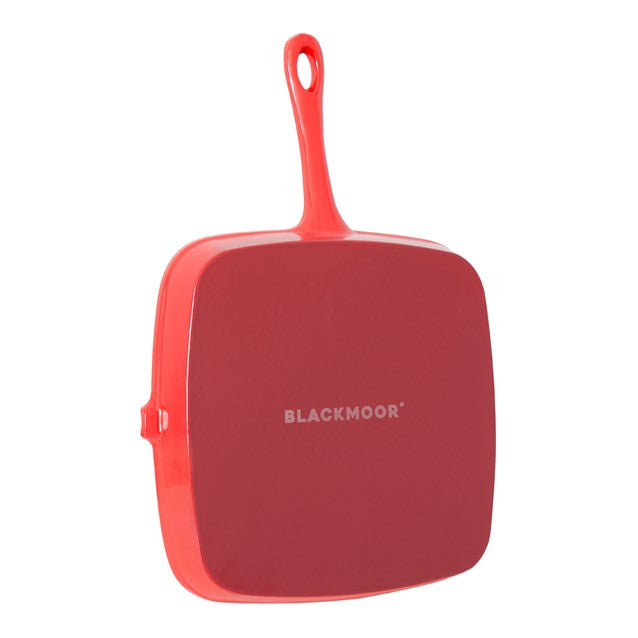 Blackmoor Cast Iron 23.5cm griddle pan Red