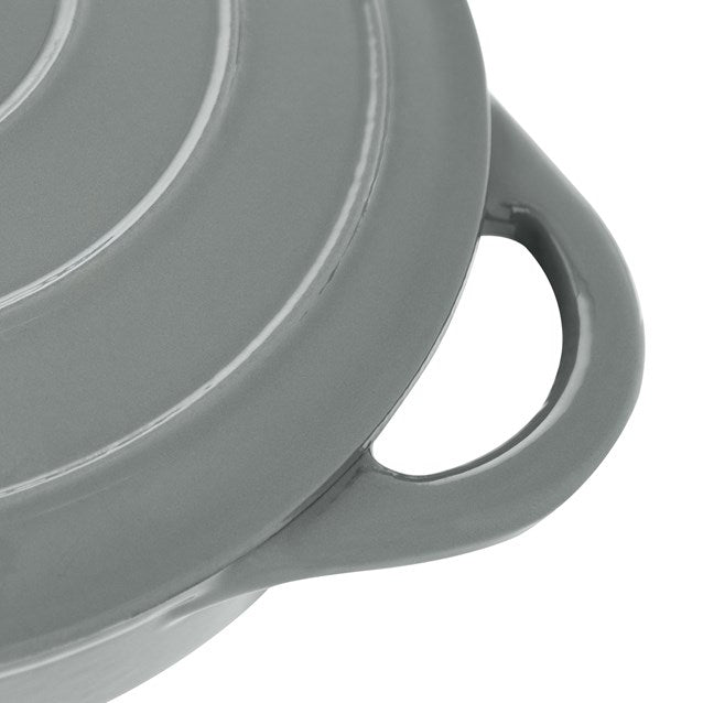 Blackmoor Cast Iron 28cm/2.5L Low Casserole Grey