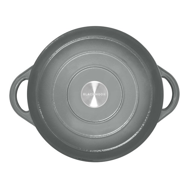 Blackmoor Cast Iron 28cm/2.5L Low Casserole Grey