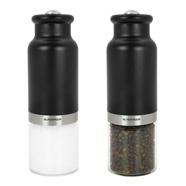 Blackmoor Gravity Salt and Pepper Mill Set Black