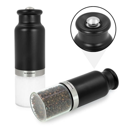 Blackmoor Gravity Salt and Pepper Mill Set Black