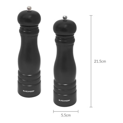 Blackmoor Manual Salt and Pepper Mill Set Black