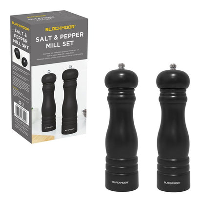 Blackmoor Manual Salt and Pepper Mill Set Black