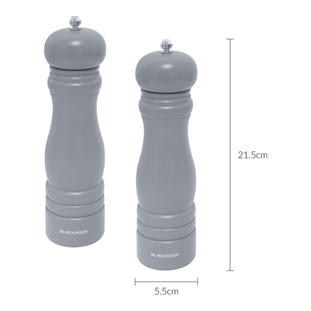 Blackmoor Manual Salt and Pepper Mill Set Grey