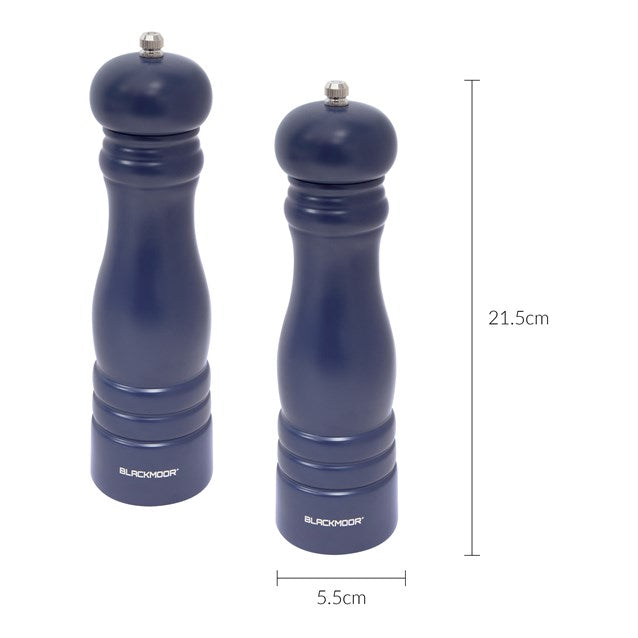 Blackmoor Manual Salt and Pepper Mill Set Navy