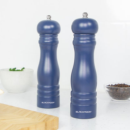 Blackmoor Manual Salt and Pepper Mill Set Navy