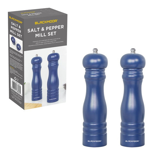 Blackmoor Manual Salt and Pepper Mill Set Navy