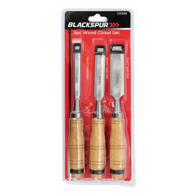 Jeu de 3 ciseaux à bois Blackspur