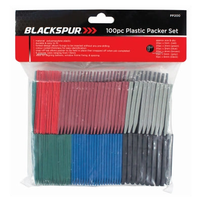 BLACKSPUR 100pc PLASTIC PACKER  (SPACER) SET