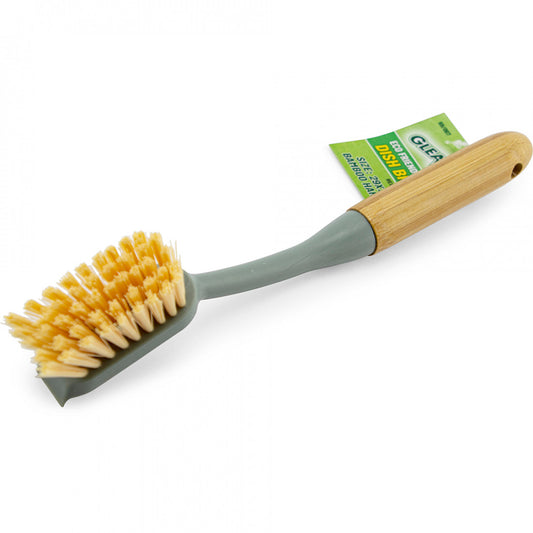 Brosse vaisselle manche bambou écologique 29x7cm 1pc