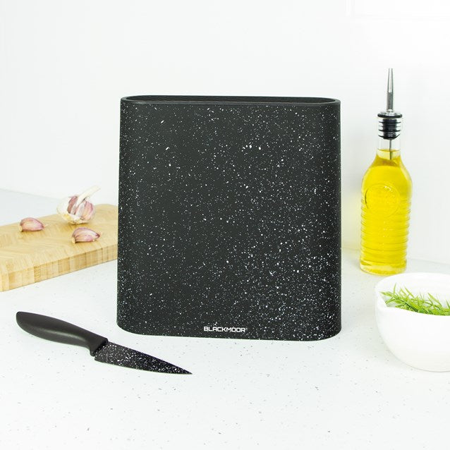 Blackmoor Matt Black Universal Knife Block