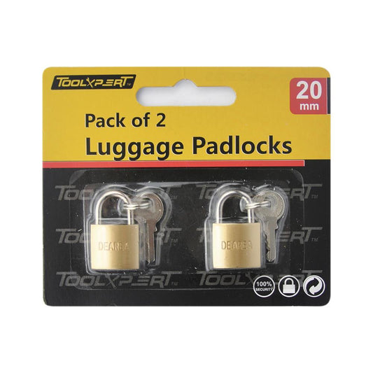 Cadenas à bagages, lot de 2, 20 mm