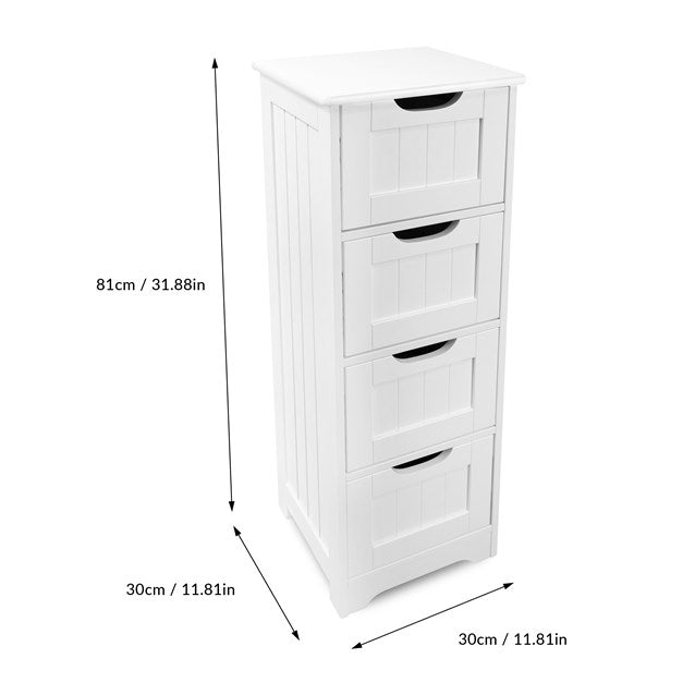 4 Drawer Free Standing Cabinet