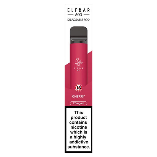 Elfbar cherry 600 puffs Disposable Vape