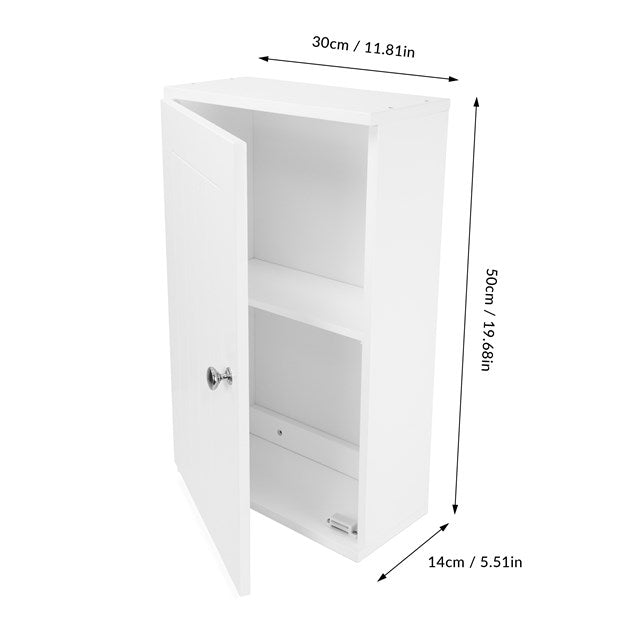 Single Door Wall Mounted Bathroom Cabinet