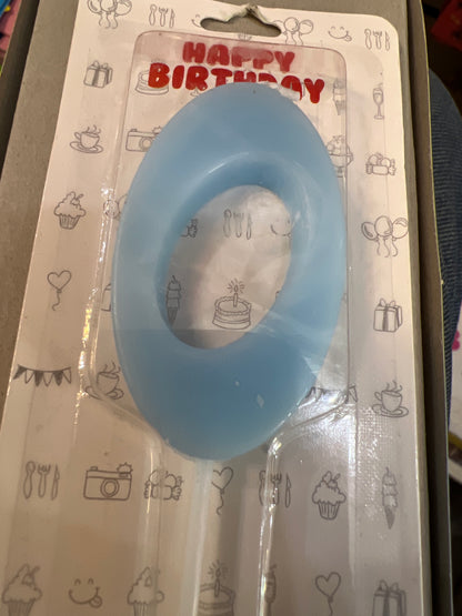 Number candles 0 blue