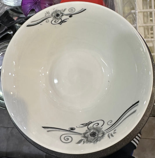 TRI-STAR BOL 6" FLEUR NOIRE ET BLANCHE