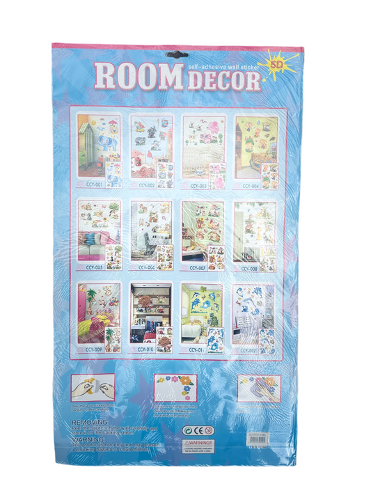 ROOM DECOR SELF-ADHESIVE WALL STICKER 5D