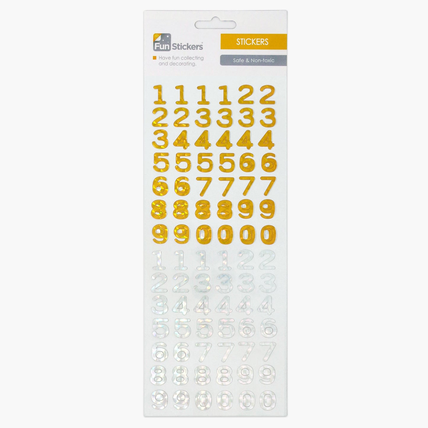 Fun stickers Numbers Gold & Silver 703