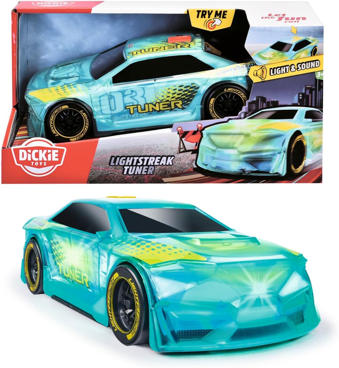 Dickie Toys Lightstreak Tuner Friction-Driven Toy car