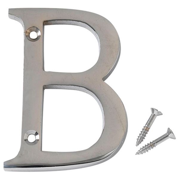 75mm Brassed Letter B 1PK