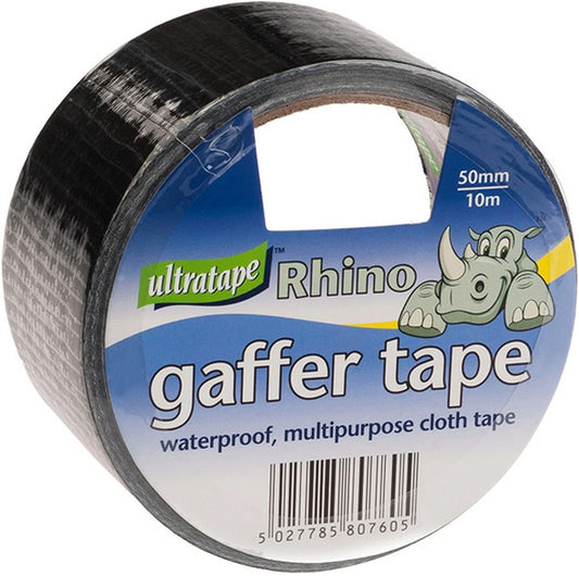 Rhino Black Gaffer Tape 50mm x 10m