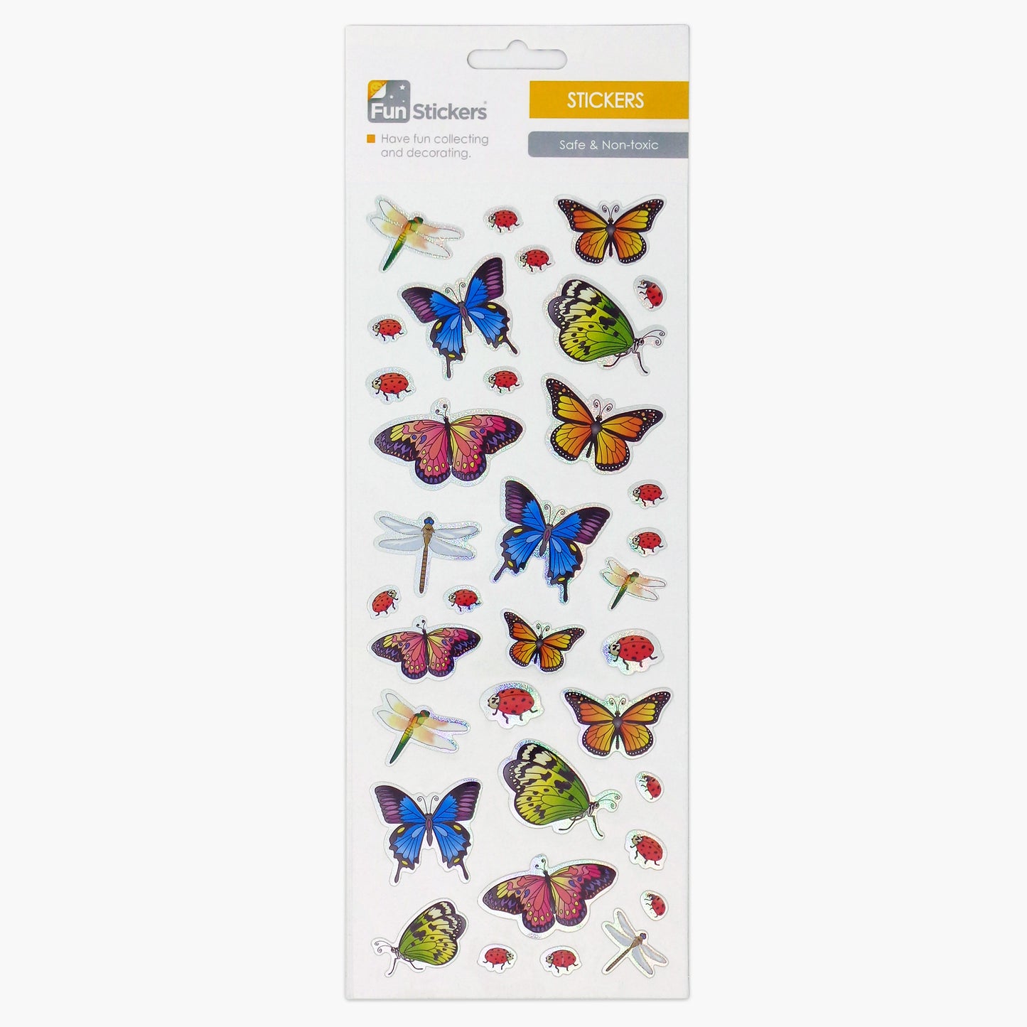 Fun stickers Butterflies Dragonflies, Ladybirds, Bugs, Multicolor