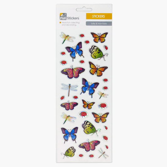 Fun stickers Butterflies Dragonflies, Ladybirds, Bugs, Multicolor