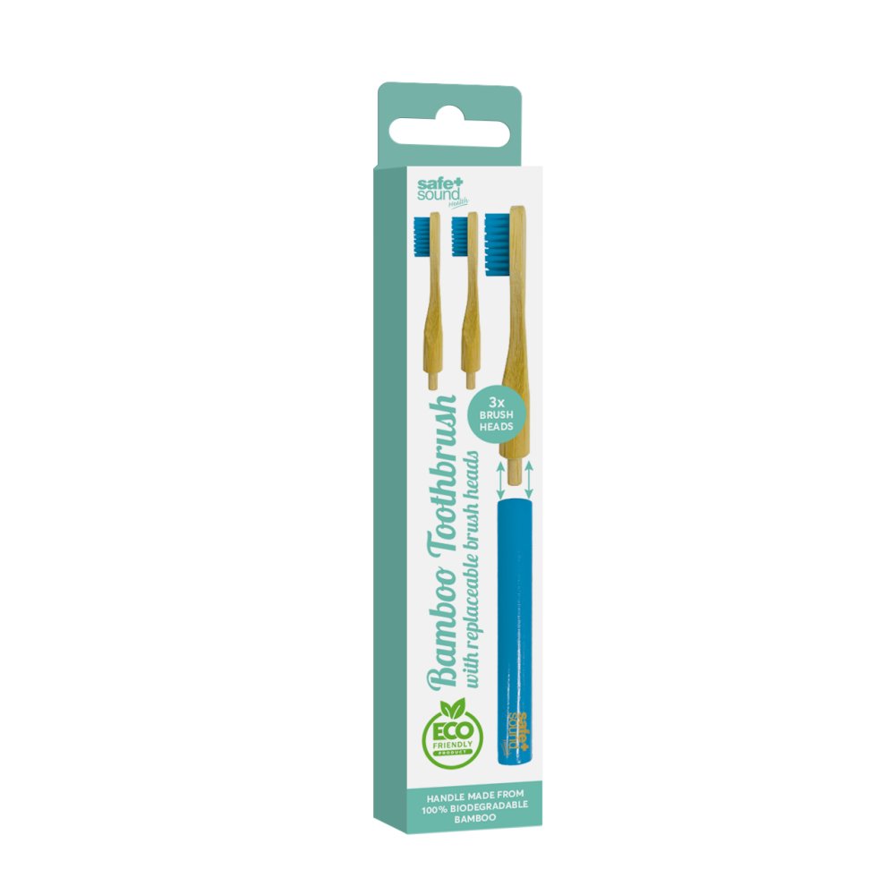 BROSSE À DENTS EN BAMBOU X3 TÊTES