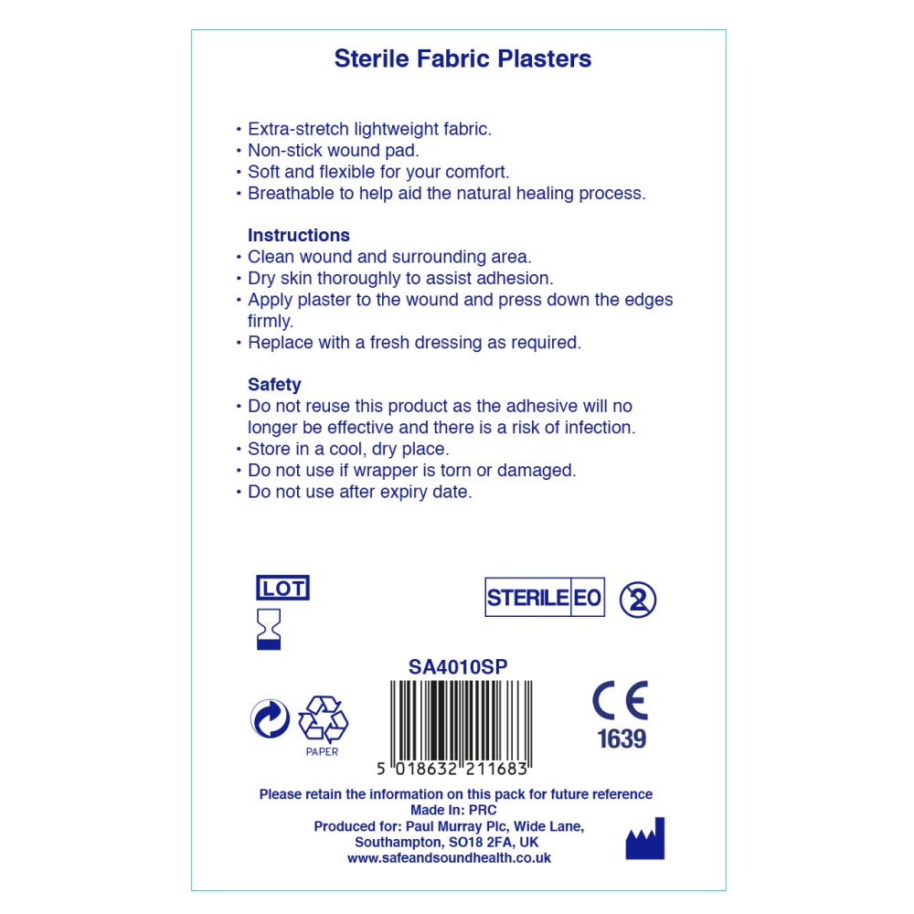 FABRIC PLASTERS BUMPER 40 PACK