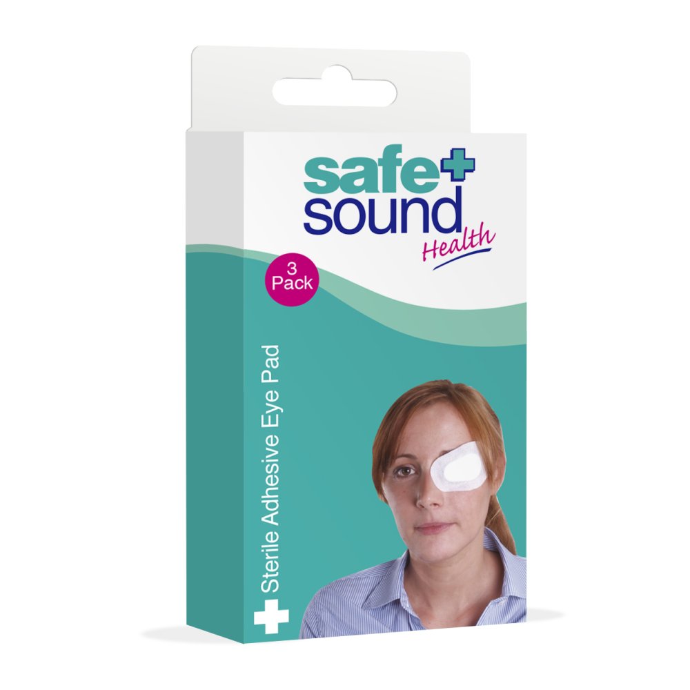 Safe & Sound 3 compresses oculaires stériles avec adhésif