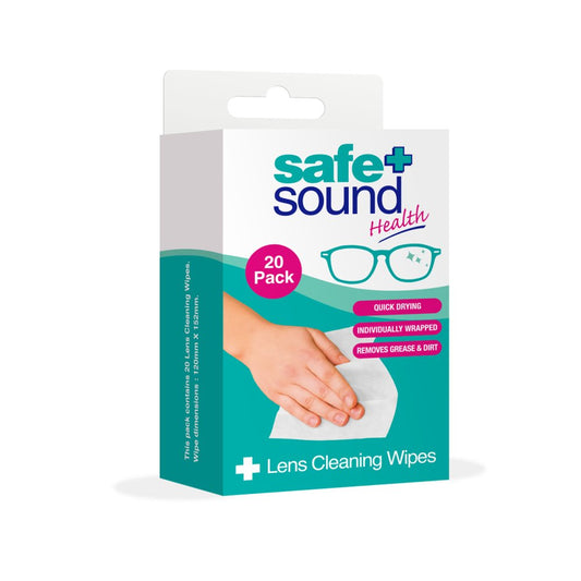 20 PRE-MOISTENED LENS CLEANING WIPES