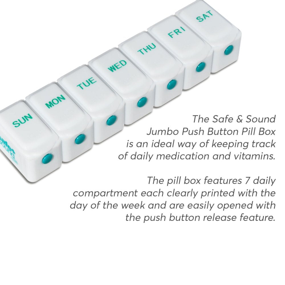 JUMBO PUSH-BUTTON PILL BOX