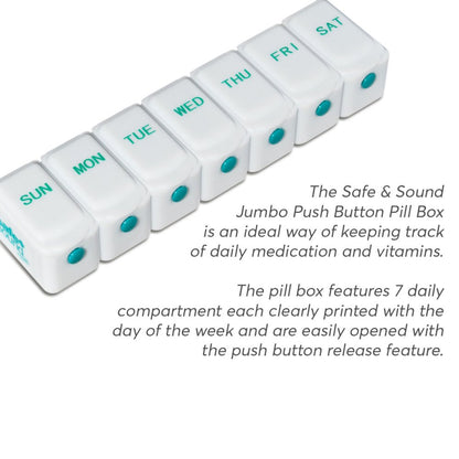 JUMBO PUSH-BUTTON PILL BOX