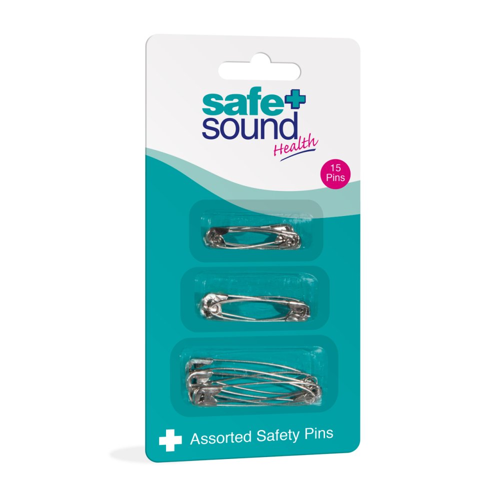 ASSORTED SAFETY PINS X 15