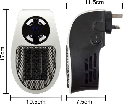 StayWarm 500w Plugin Local Ceramic Fan Heater