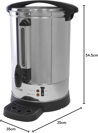 Lloytron Urne/Bouilloire à eau de restauration en acier inoxydable 20L 2500W