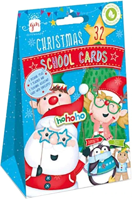 32 cartes de vœux de Noël scolaires